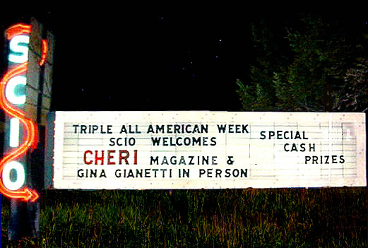 Scio Drive-In Theatre - Marquee From Curt Peterson Harry Mohney